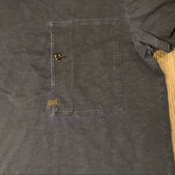 G Star Raw Navy Blue Shirt Sleeve Shirt With Side Pocket And Spare Button SizeXL - Picture 3 of 6